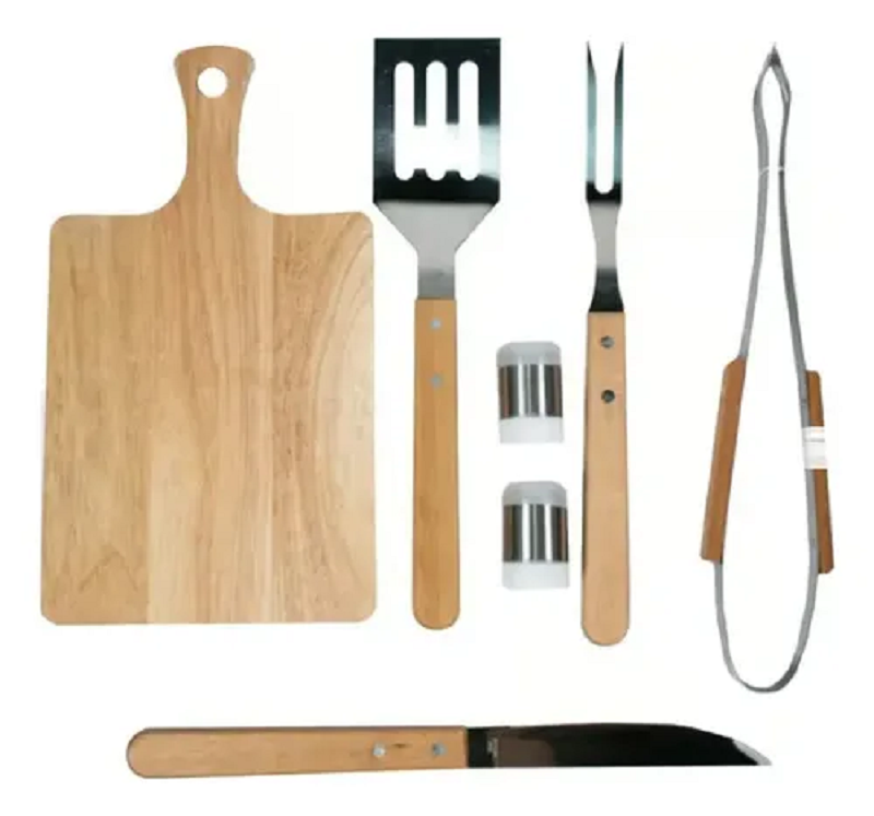 Miniatura 4 de Kit Para Asados Parrillada Bbq 7 Pc